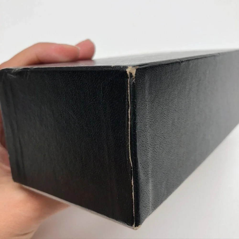 Authentic Chanel Gift Box Black Empty Storage Rectangle Small‎ 7x3x2.5